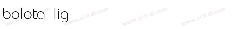 bolota light字体转换